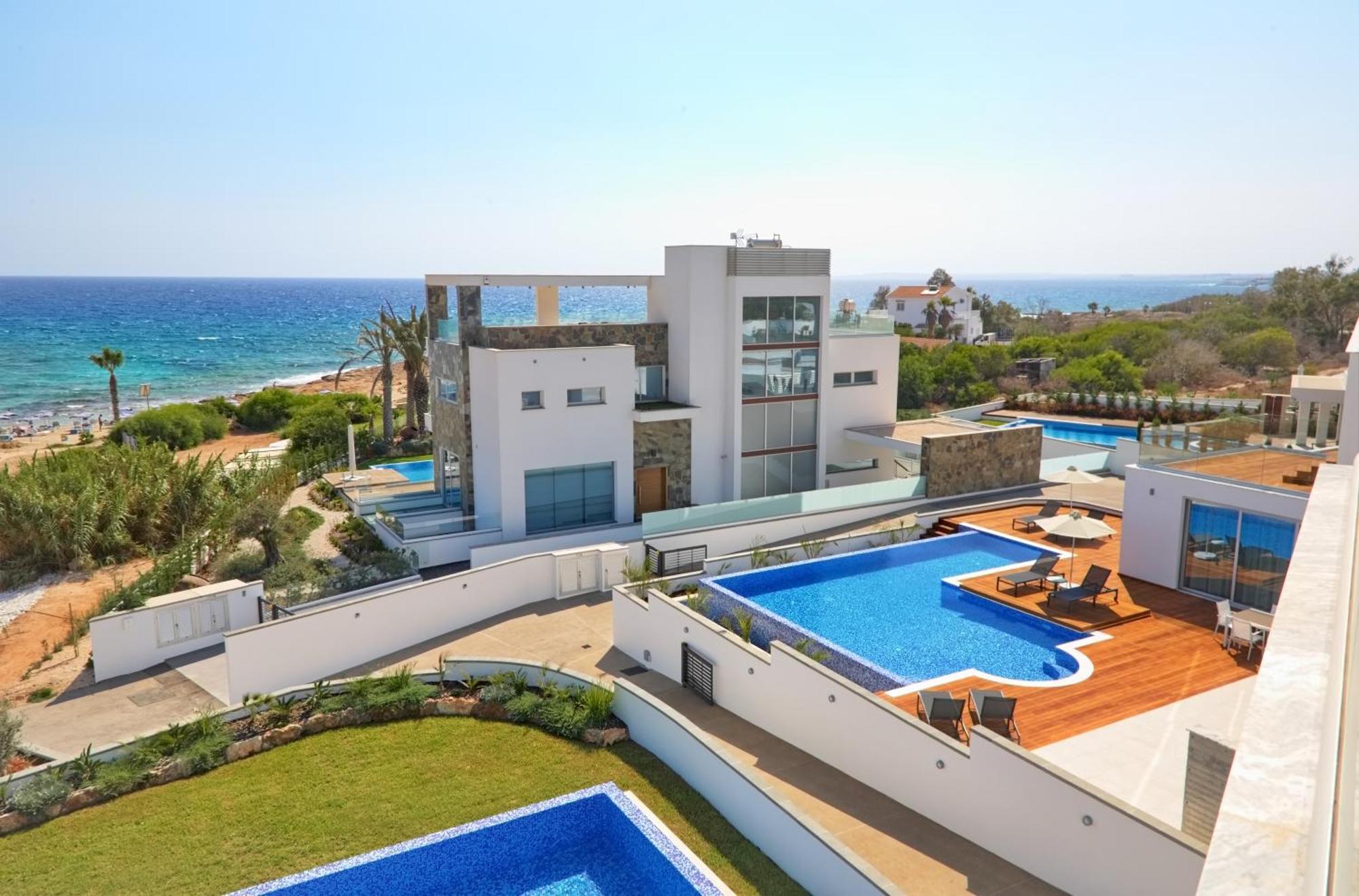 Beachfront Luxury Villa Idania Ayia Napa Exteriör bild