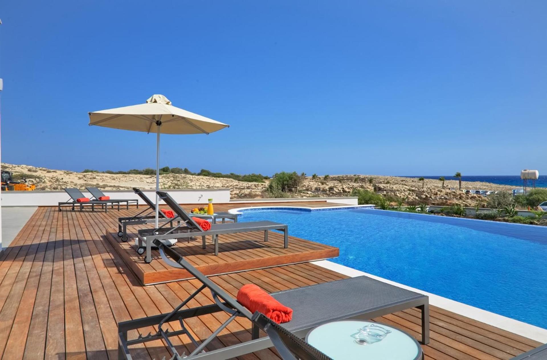 Beachfront Luxury Villa Idania Ayia Napa Exteriör bild